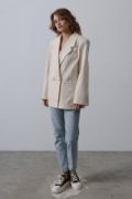 Oversize Blazer Ceket - Natür resmi